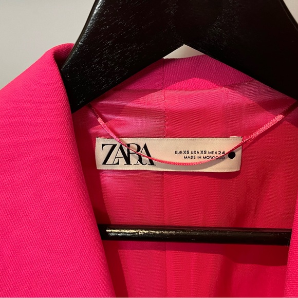 Zara Straight Cut Feather Blazer - Picture 2 of 4